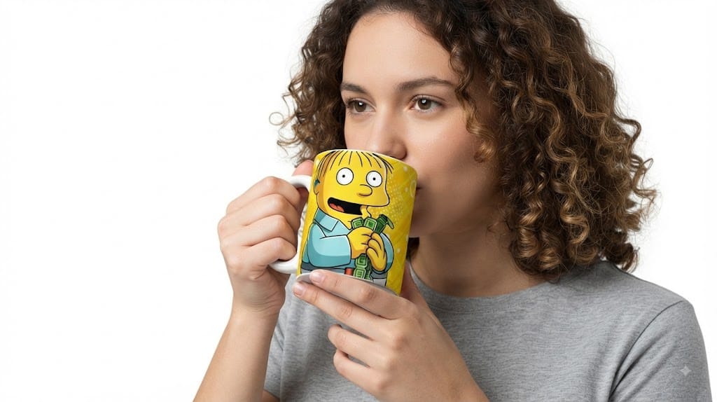 Caneca The Simpsons 325ml Porcelana Branca Sublimada - Imagem 3