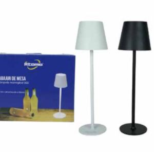 Luminária LED de Garrafa 3 Cores Touch Recarregável USB-C 5W Decorativa