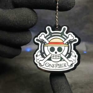Chaveiro One Piece Jolly Roger Chapéu de Palha Anime Grelhado jjjjj j